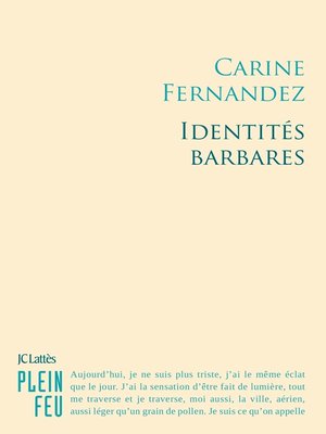 cover image of Identités barbares